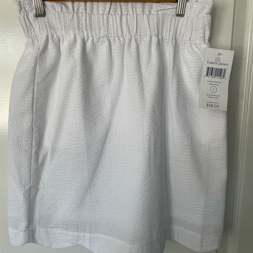Lauren James Seersucker Skirt NWT